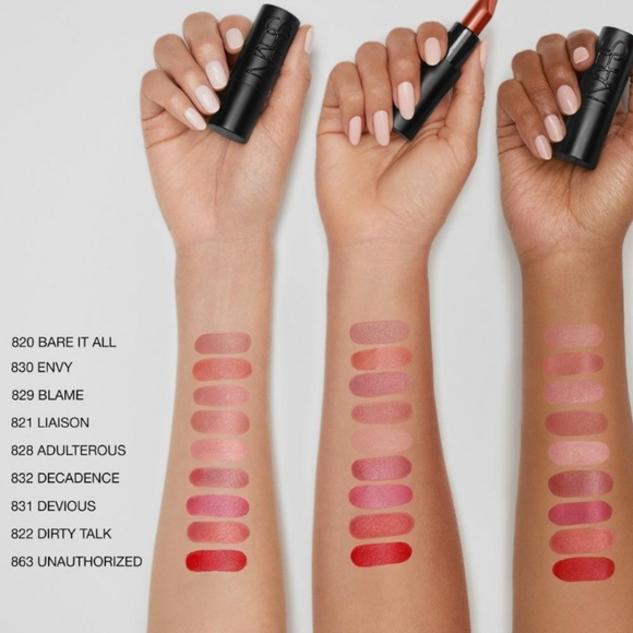 ๐นHP๐นNWT NARS EXPLICIT LONG LASTING SATIN LIPSTICK EXHIBITION 851 - Picture 9 of 16